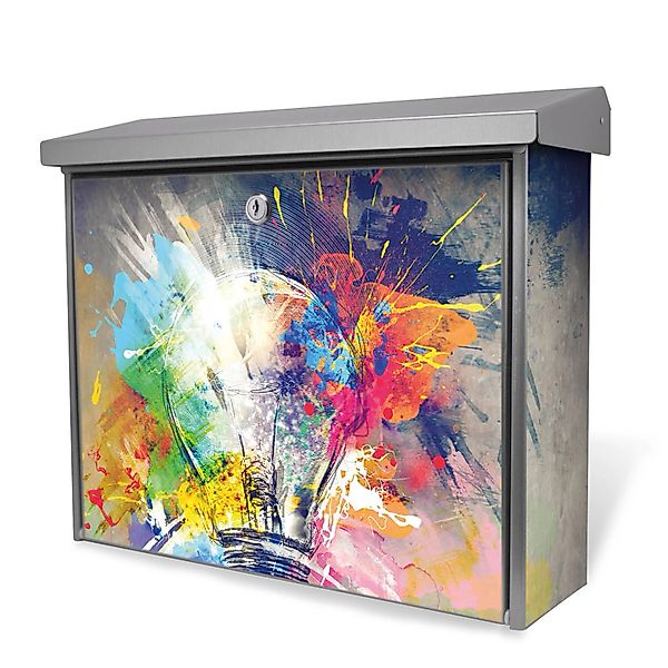 Banjado Briefkasten Edelstahl 38.5x31.5x12cm Ohne Zeitungsfach Inkl. Montag günstig online kaufen