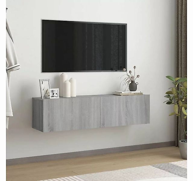 furnicato TV-Schrank TV-Wandschrank Grau Sonoma 120x30x30 cm Holzwerkstoff günstig online kaufen