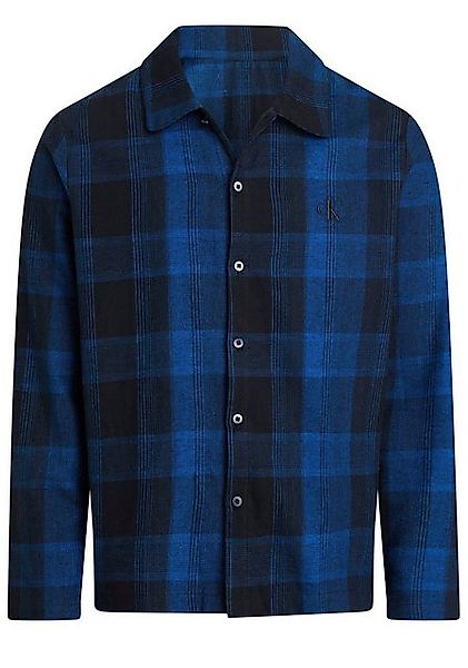 Calvin Klein Underwear Langarmshirt L/S BUTTON DOWN in Karo-Design günstig online kaufen