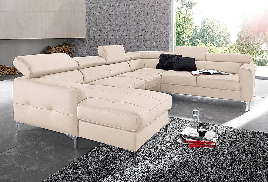 COTTA Polstergarnitur "Sammy U-Form", (Set, Tiefe der Recamiere 169 cm), Se günstig online kaufen