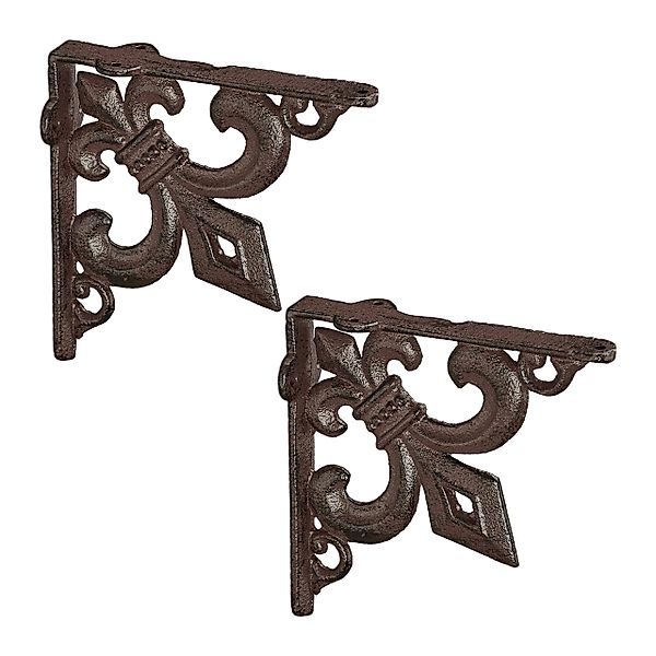 relaxdays Wandregalhalter Regalwinkel Gusseisen antik 2er günstig online kaufen