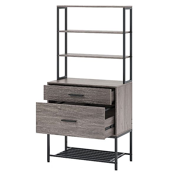 COSTWAY Aktenschrank Büroschrank, 3 offene Regale, günstig online kaufen