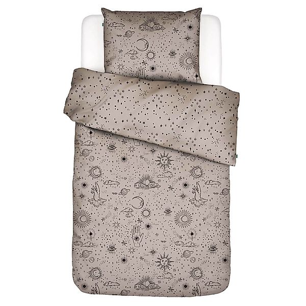 Essenza Bettwäsche That's the Spirit Taupe, Baumwolle, 2 teilig, Sternenhim günstig online kaufen