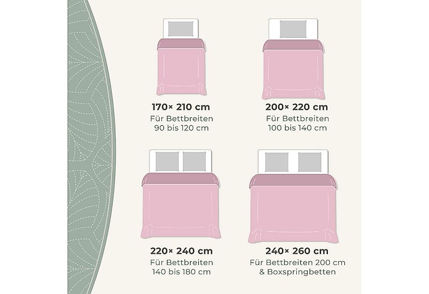 Gräfenstayn Tagesdecke Gräfenstayn Premium Tagesdecke mit nahtloser Steppun günstig online kaufen