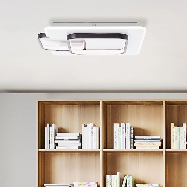 Brilliant Deckenleuchte »Rezia«, 1 flammig, LED Deckenlampe 45x40cm weiß/sc günstig online kaufen
