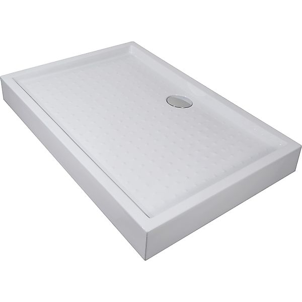Sanotechnik Duschwanne Rechteck 120 cm x 80 cm Weiß günstig online kaufen