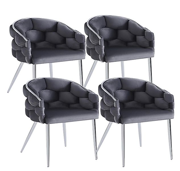 YOZI Esszimmerstuhl Sessel Polsterstuhl Rück/Armlehne Esszimmerstuhl Samt d günstig online kaufen