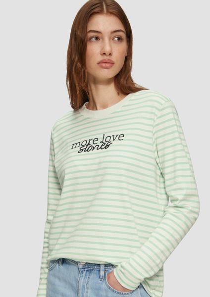 s.Oliver Langarmshirt T-Shirt Gestreiftes Langarmshirt im günstig online kaufen