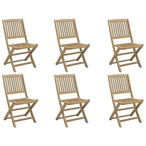 vidaXL Gartenstuhl Gartenstühle 6 Stk. Klappbar günstig online kaufen