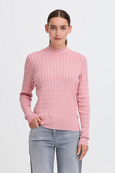 OXMO Rollkragenpullover OXSally Modischer Rollkragenpullover mit Zopfmuster günstig online kaufen