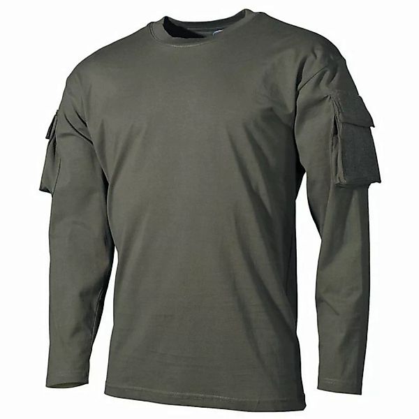 MFH Langarmshirt MFH US Shirt, langarm, mit Ärmeltaschen, oliv günstig online kaufen