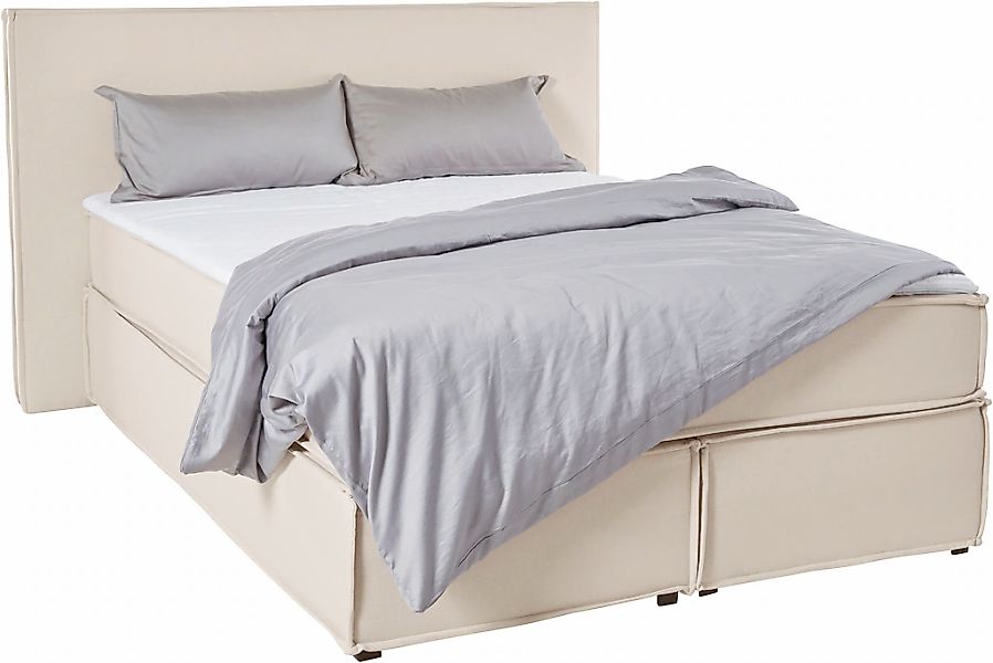 LeGer Home by Lena Gercke Boxspringbett "Yuma" incl. Topper, in 4 Breiten, günstig online kaufen