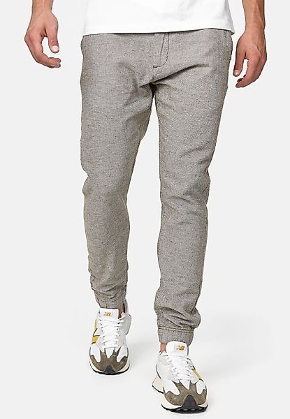 Indicode Leinenhose Blnda samt dekorativem Gürtel günstig online kaufen