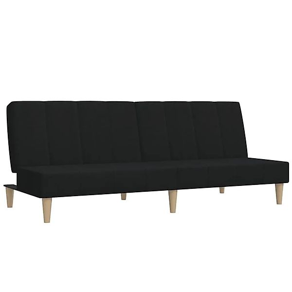 vidaXL Schlafsofa 2-Sitzer Schwarz Stoff 375867 günstig online kaufen