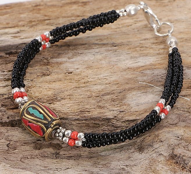 Guru-Shop Armreif Tibetschmuck Perlenarmband, Ethnoarmband,.. günstig online kaufen