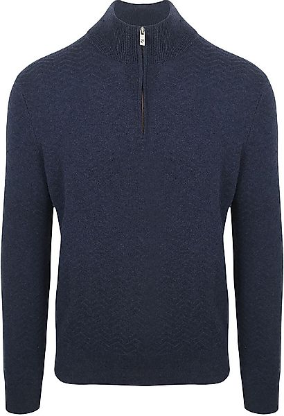 R2 Pullover Halfzip Weave Structure Navy - Größe XXL günstig online kaufen