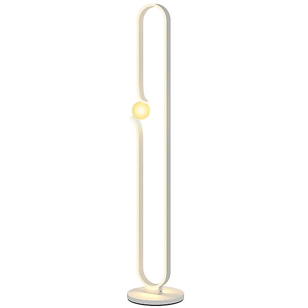 HOMCOM LED Stehleuchte, Dimmbar Stehlampe, Standleuchte mit Nachtlicht, Fuß günstig online kaufen