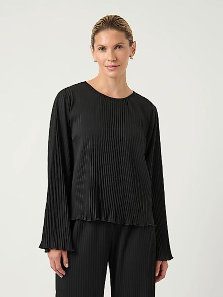 Y.A.S Plisseeshirt "YASALISA LS TOP S. NOOS" günstig online kaufen