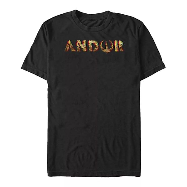Star Wars - Andor - Logo Andor Glitch - Männer T-Shirt günstig online kaufen