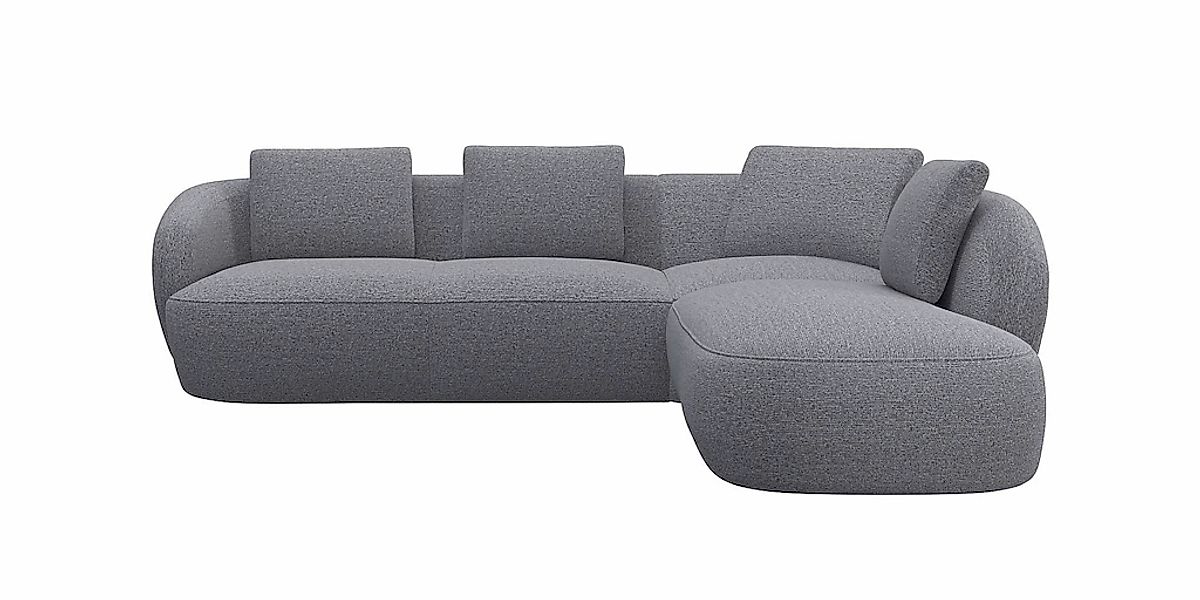 FLEXLUX Ecksofa "Torino, rund, L-Form, Sofa-Ecke mit Ottomane" Modernes, or günstig online kaufen