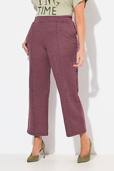 Ulla Popken Schlupfhose Jacquard-Hose gerades Bein günstig online kaufen