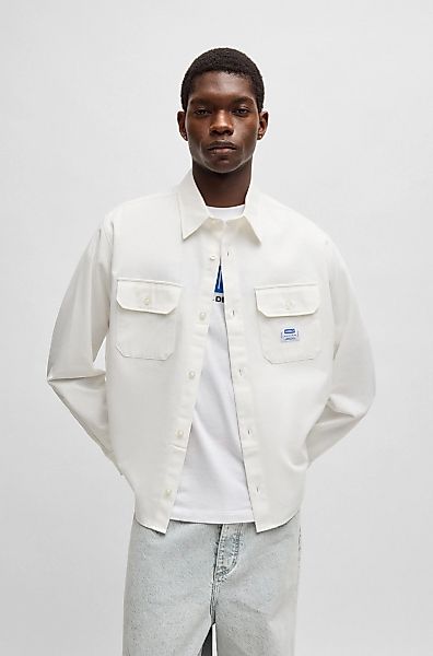 HUGO Blue Langarmhemd "Ekynone", mit Brusttaschen günstig online kaufen