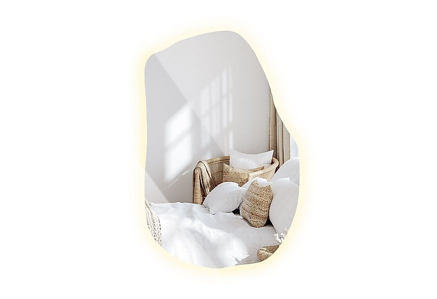 Tulup LED-Lichtspiegel Spiegel Unförmig Mit Beleuchtung Ausgefallene Spiege günstig online kaufen