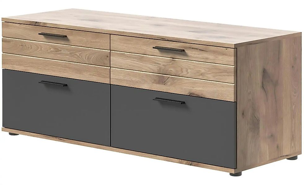 Lowboard  Monsano ¦ grau ¦ Maße (cm): B: 130 H: 53 Kommoden & Sideboards > günstig online kaufen
