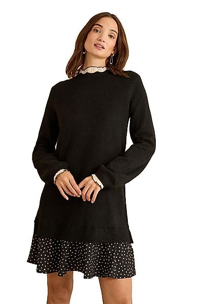 Love & Roses Minikleid Love & Roses Strick-Minikleid mit Webrock, Regular ( günstig online kaufen