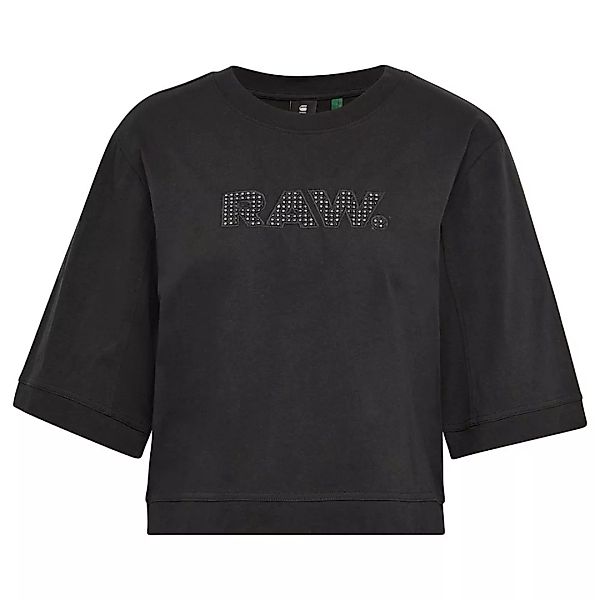 G-star Boxy Fit Raw Embroidery Kurzarm T-shirt S Dk Black günstig online kaufen