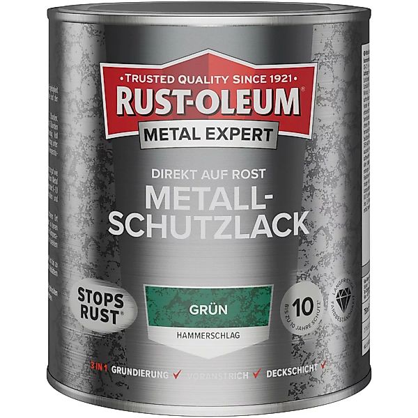 Rust-Oleum Metal Expert Hammerschlag Grün 750 ml günstig online kaufen