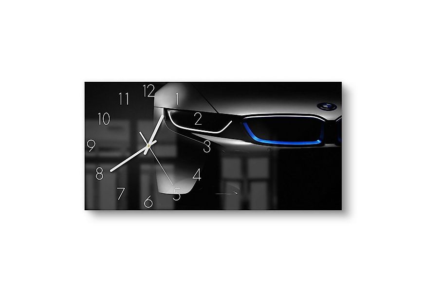 DEQORI Wanduhr 'BMW i8 Frontalaufnahme' (Glas Glasuhr modern Wand Uhr Desig günstig online kaufen