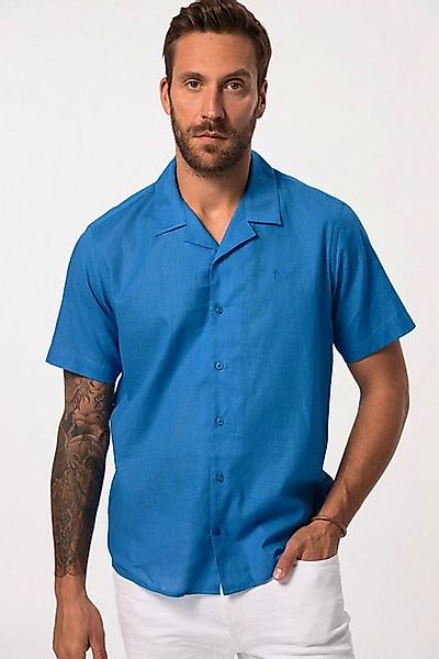 JP1880 Kurzarmhemd Hemd Halbarm Leinenmix Kubakragen günstig online kaufen