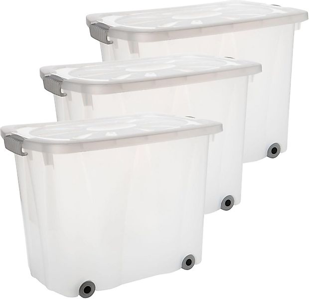 Centi Aufbewahrungsbox BOSTON Aufbewahrungsboxen 60 L (3er-Set), mit Rollen günstig online kaufen
