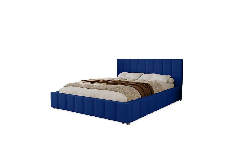 Polsterbett mit Stauraum Draven ¦ blau ¦ Maße (cm): B: 155 H: 100 Betten > günstig online kaufen