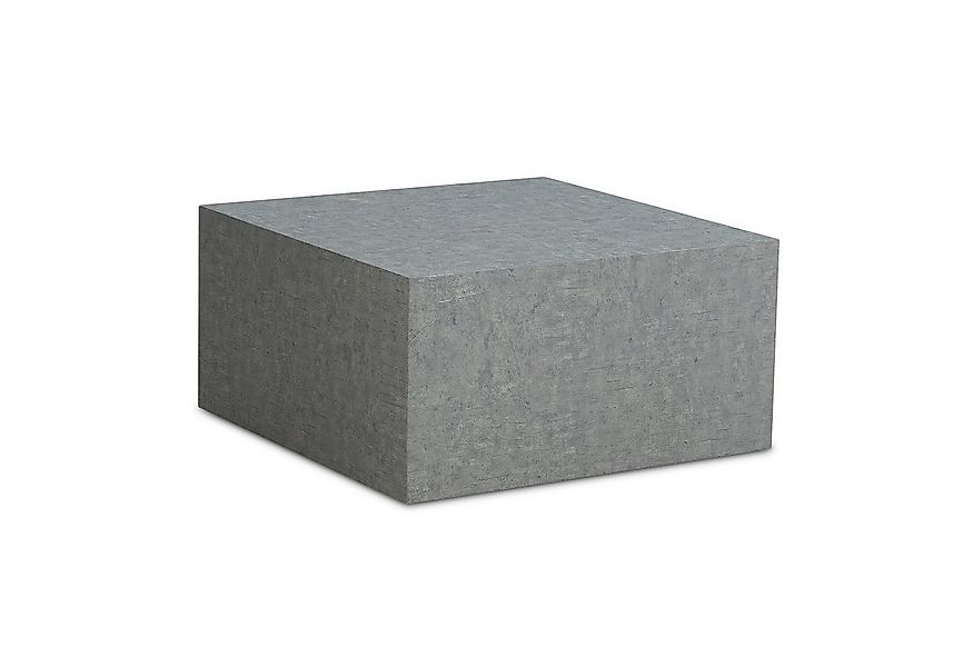 FINEBUY Couchtisch Couchtisch Wohnzimmertisch MONOBLOC Beton Optik Grau Sof günstig online kaufen