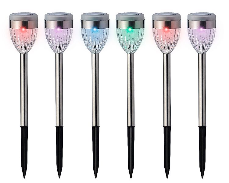 Lumineo LED Solarleuchte, Dauerlicht, bunt, LED günstig online kaufen