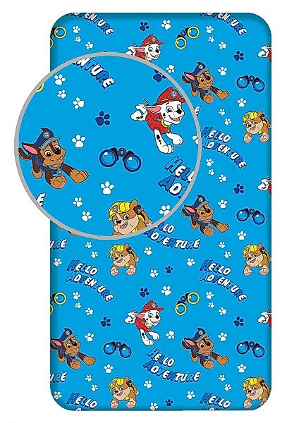 Jerry Fabrics Spannbettlaken Paw Patrol Spannbettlaken günstig online kaufen