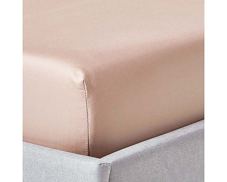 Homescapes Spannbettlaken Spannbettlaken beige ägyptische Baumwolle, 90 x 1 günstig online kaufen