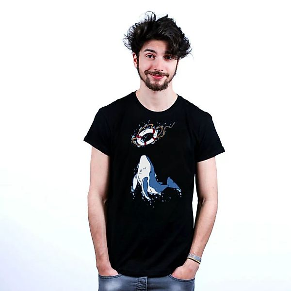 Go Save a Whale - T-shirt Männer Mit Print günstig online kaufen