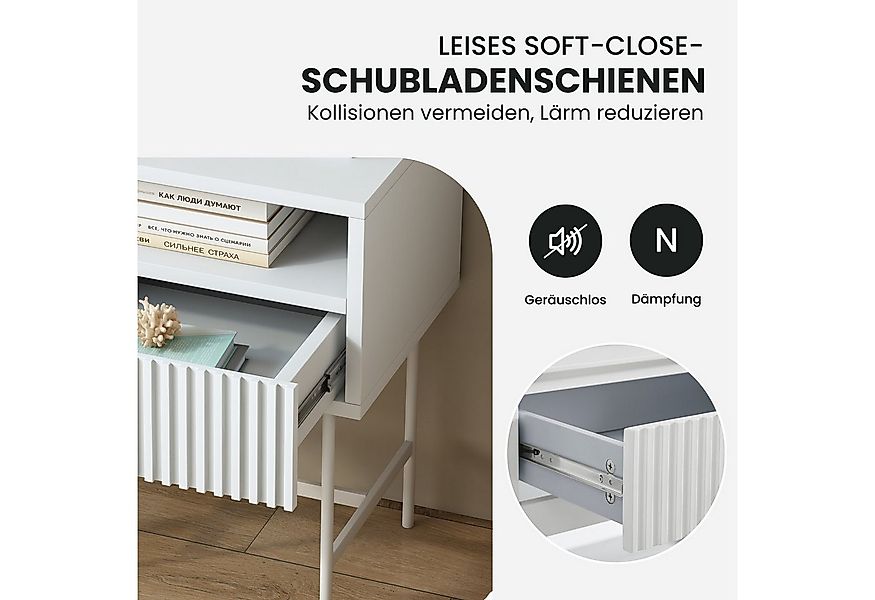 SeedWave Nachttisch Beistelltisch mit Schubladen, 2er/1er Set, Minimalismus günstig online kaufen