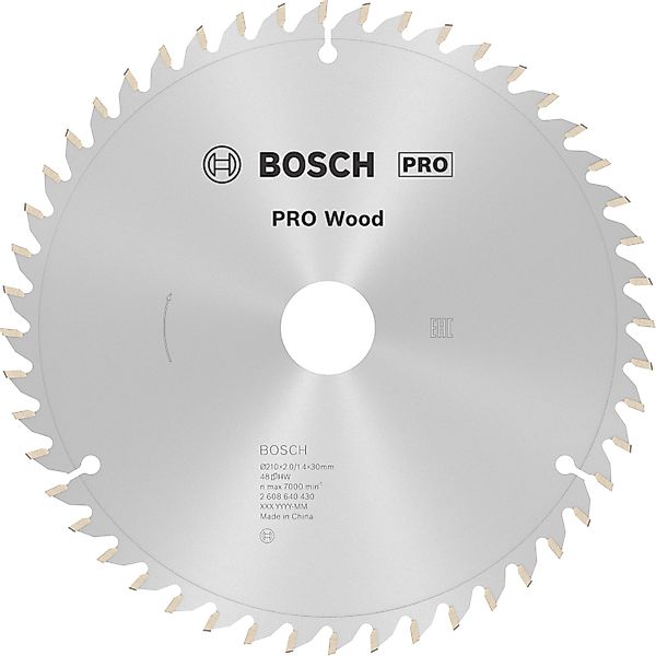 Bosch Hartmetall Kreissägeblatt 210 mm x 30 mm x 2 mm günstig online kaufen