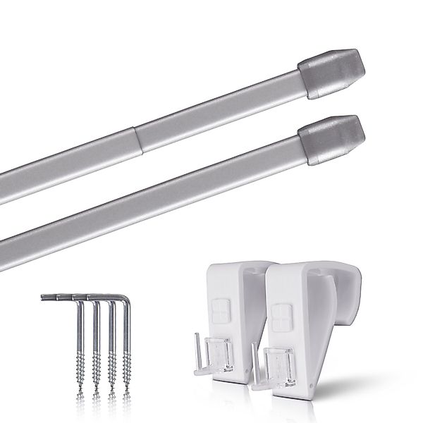 Bestlivings Gardinenstange Bistrostange Vitragestange (2er-Pack), ausziehba günstig online kaufen