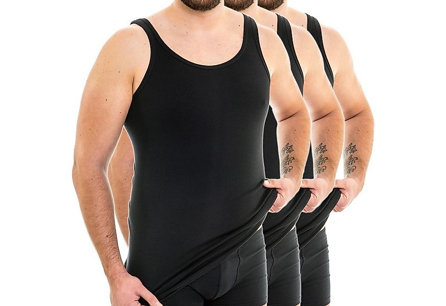 HERMKO Unterhemd 3007 3er Pack extralanges Herren Unterhemd (10 cm) 100% Bi günstig online kaufen