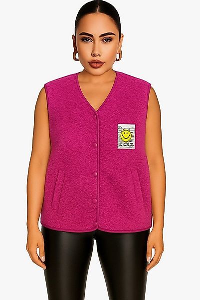 Worldclassca Fellimitatweste Worldclassca Teddy Weste Smiley Kuschelig Kurz günstig online kaufen