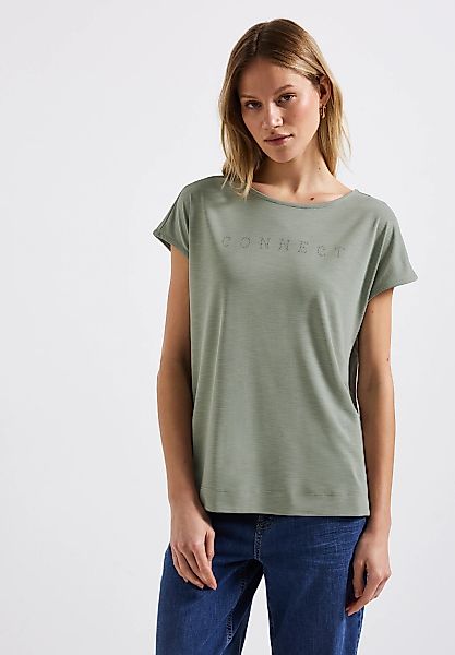 STREET ONE T-Shirt, mit Seitlichen Einschlitzen am Saum günstig online kaufen