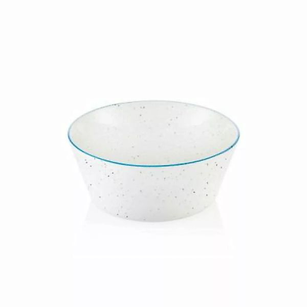 THE MIA Dots Salat Schüssel Ø 23 cm blau günstig online kaufen