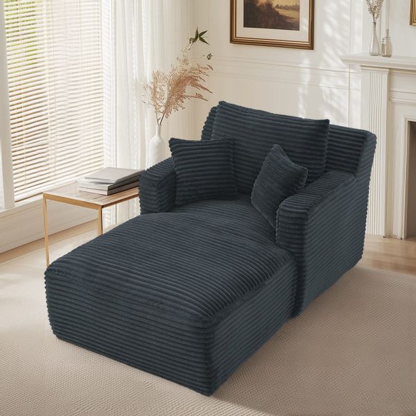 Fanttik Sofa Cord-Schlafsofa mit 2 Kissen,Bequemes günstig online kaufen