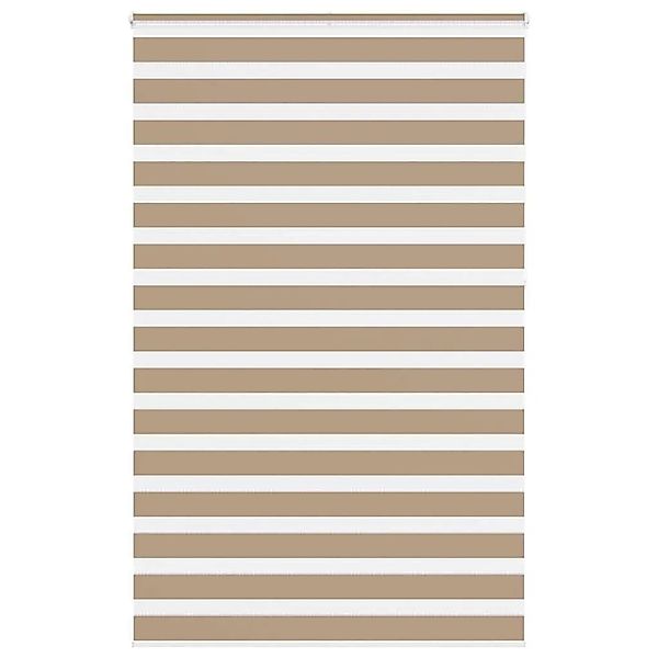 vidaXL Doppelrollo Sandbraun 140x230 cm Stoffbreite 135,9 cm Polyester 4014 günstig online kaufen