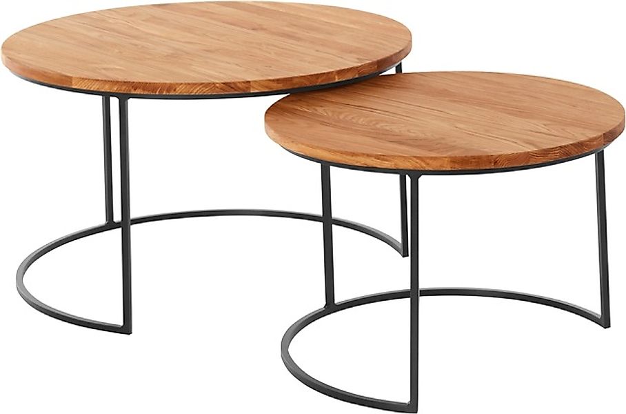 andas Couchtisch »Caprinus« Maße (B/T/H): 75/75/39 und 58/58/39 cm, aus Eic günstig online kaufen
